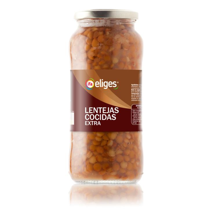 LENTEJA COCIDA CRISTAL IFA ELIGES 400G ESCURR