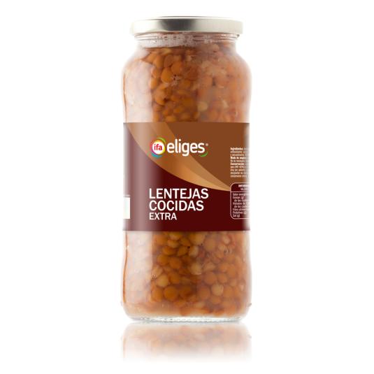 LENTEJA COCIDA CRISTAL IFA ELIGES 400G ESCURR