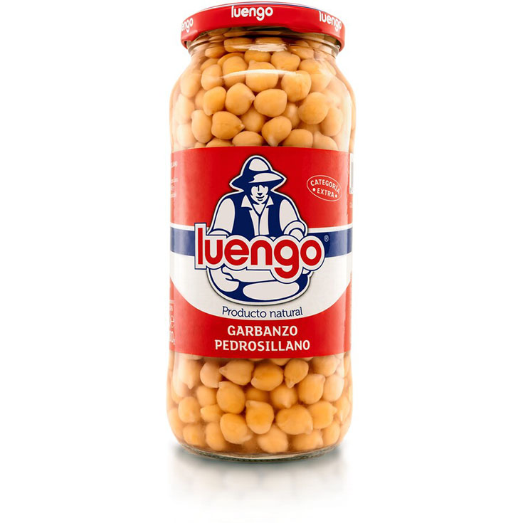 GARBANZOS COCIDO PEDROSILLANO CRISTAL LUENGO 400G ESCUR