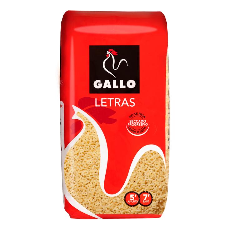 PASTA LETRAS  GALLO 450G