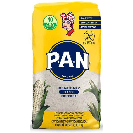 HARINA MAIZ BLANCA PRECOCIDA P.A.N. 1KG