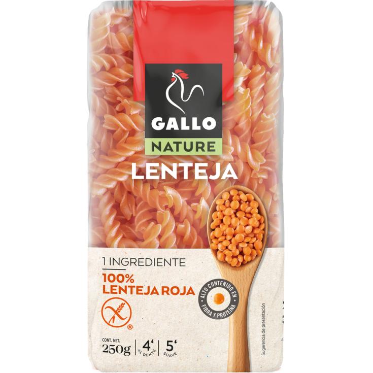 PASTA DE LEGUMBRE HELICES DE LENTEJAS GALLO NATURE 250G