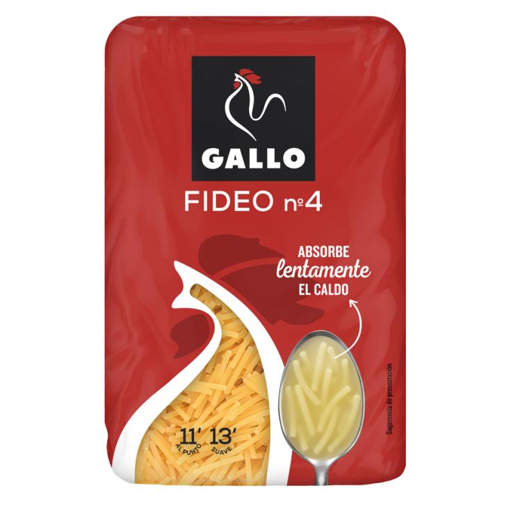 FIDEO Nº 4 GALLO 450G