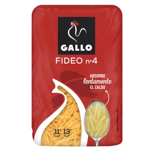 FIDEO Nº 4 GALLO 450G