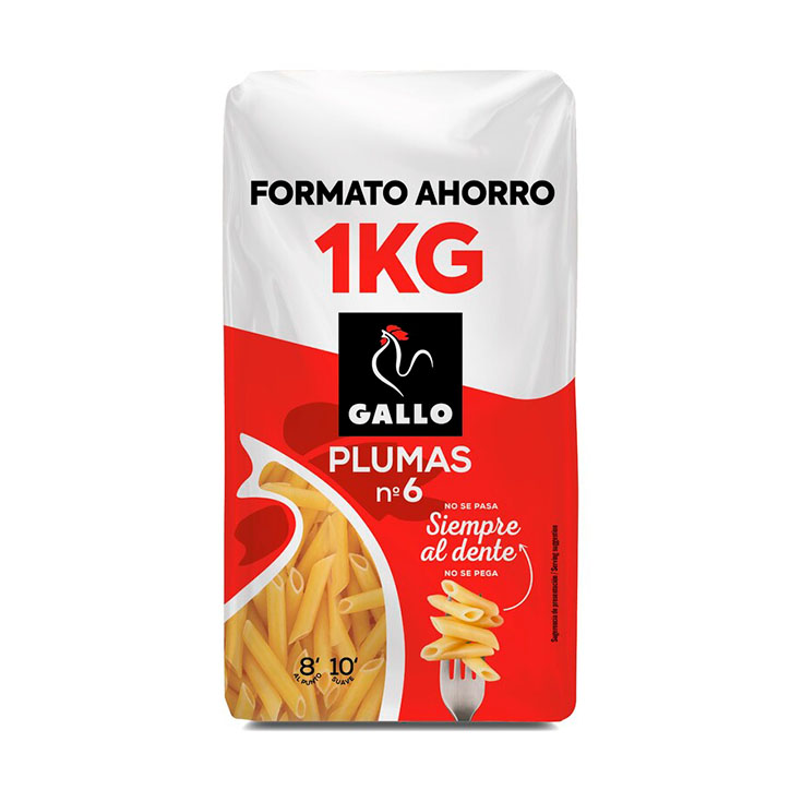 MACARRÓN PLUMA GALLO 1KG