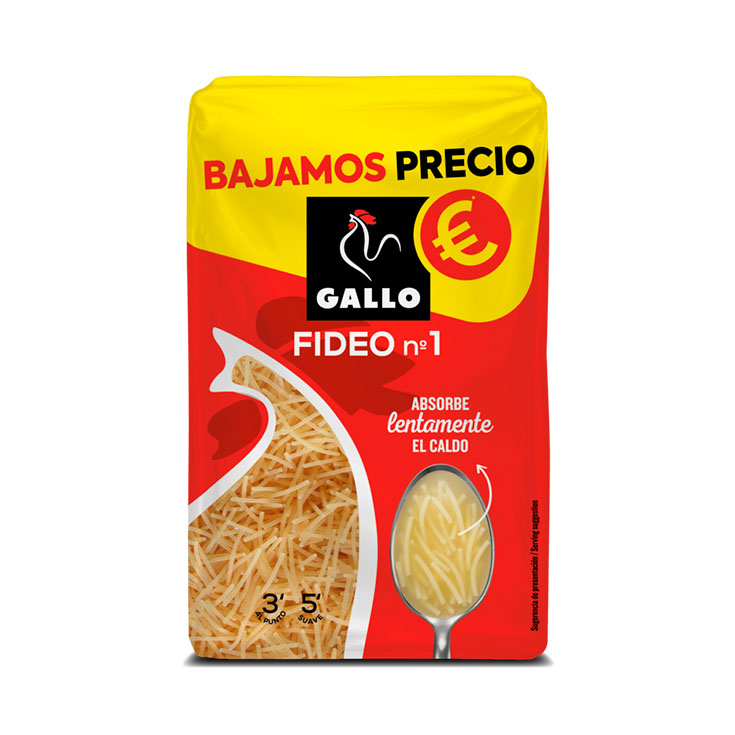 Fideo nº 1 Gallo 400g