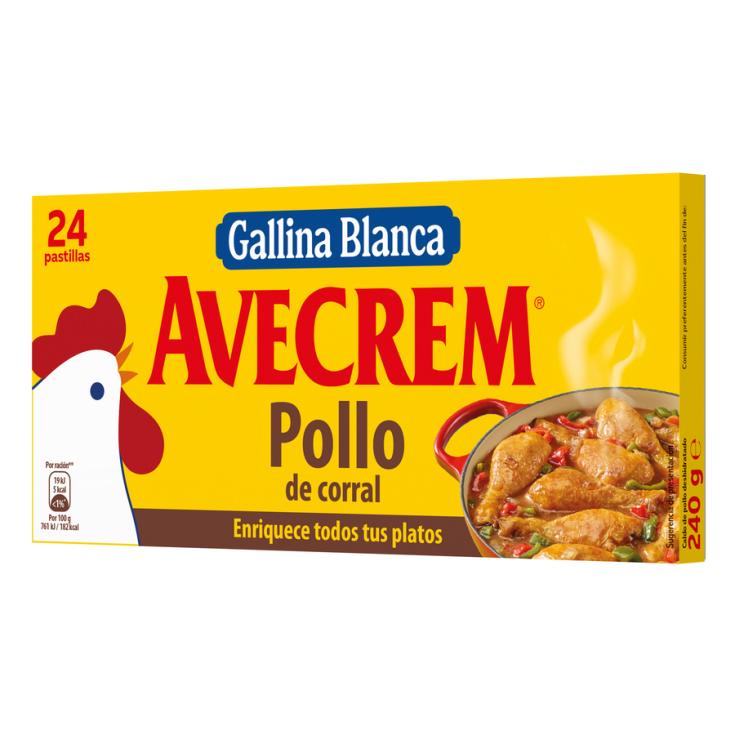 PASTILLA CALDO POLLO AVECREM 24U 240G