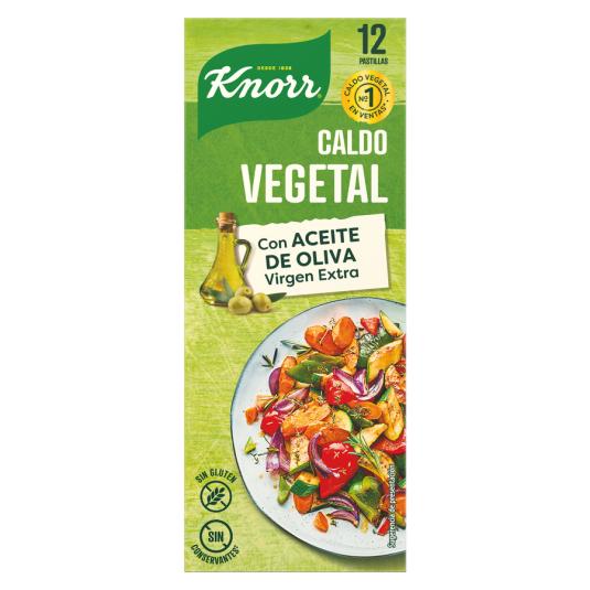 PASTILLA CALDO VEGETAL SUAVE KNORR 12U