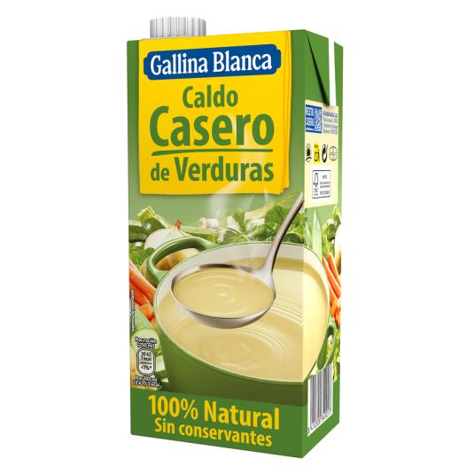CALDO VERDURAS 100% NATURAL GALLINA BLANCA 1L