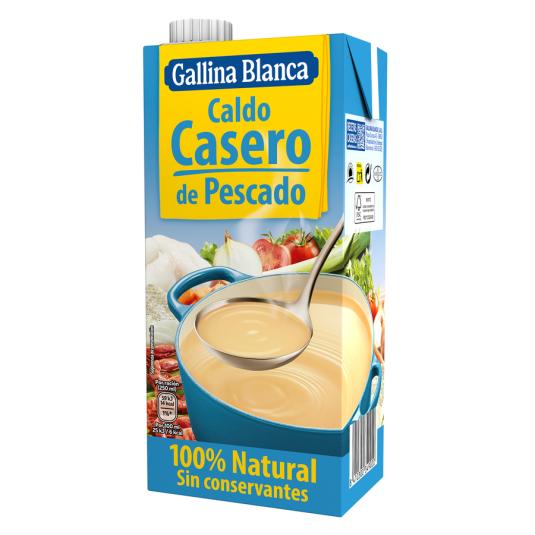 CALDO PESCADO 100% NATURAL GALLINA BLANCA 1L