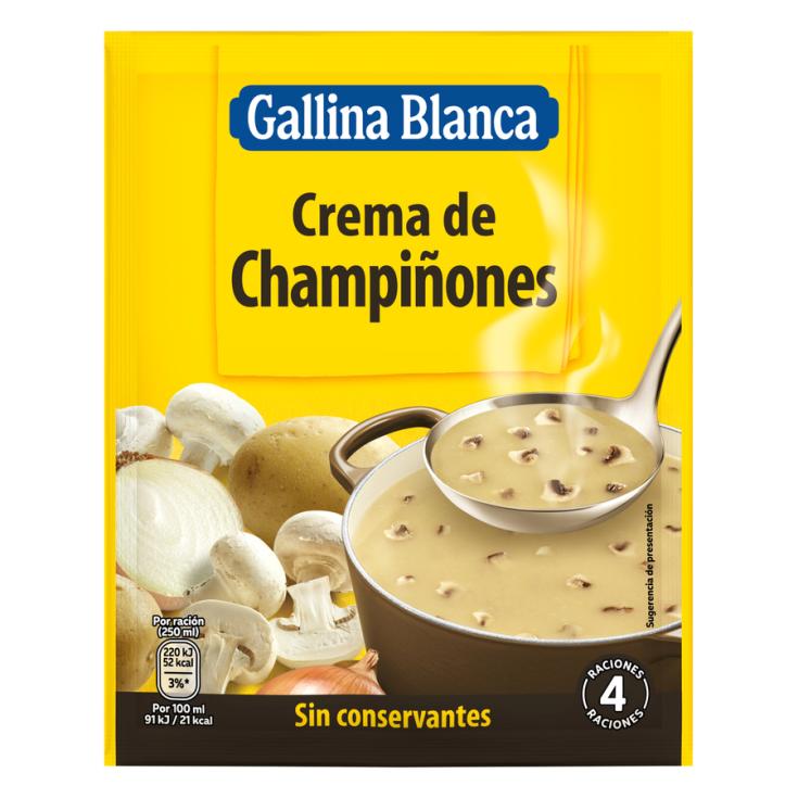 CREMA SOBRE CHAMPIÑONES GALLINA BLANCA 85G