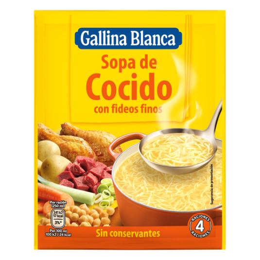 SOPA SOBRE COCIDO GALLINA BLANCA 90G