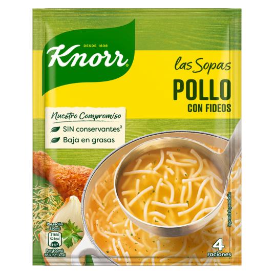 SOPA SOBRE POLLO C/FIDEOS KNORR 63G