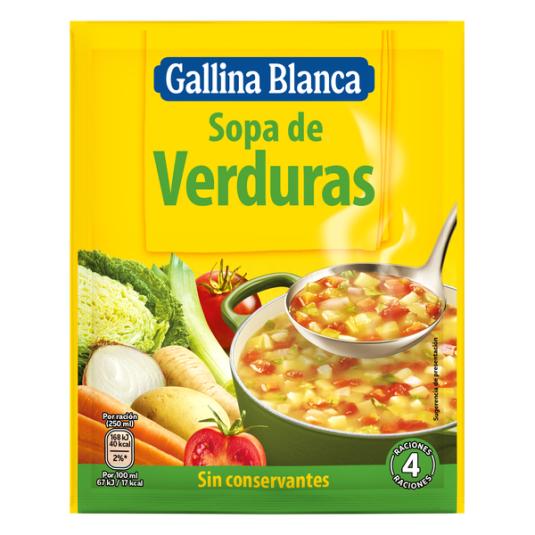 SOPA SOBRE VERDURAS GALLINA BLANCA 56G