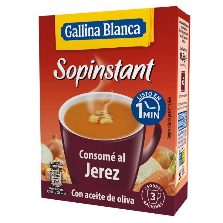 SOPA INSTANTÁNEA CONSOMÉ JEREZ SOPINSTANT 54G