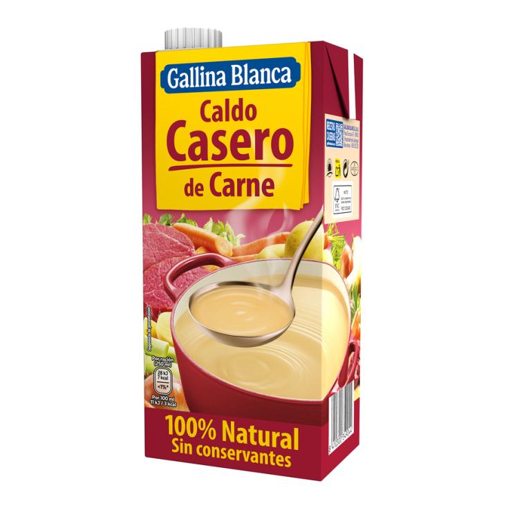 CALDO CARNE 100% NATURAL GALLINA BLANCA 1L