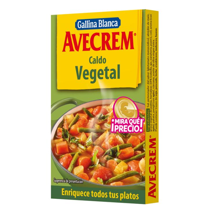 PASTILLA CALDO VEGETAL AVECREM 8U