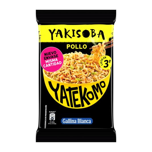 YATEKOMO YAKISOBA BOLSA POLLO GALLINA BLANCA 93G