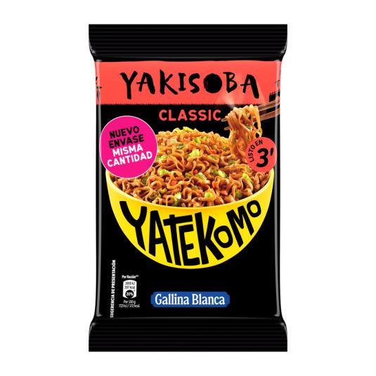 YATEKOMO YAKISOBA BOLSA CLASICO GALLINA BLANCA 93G