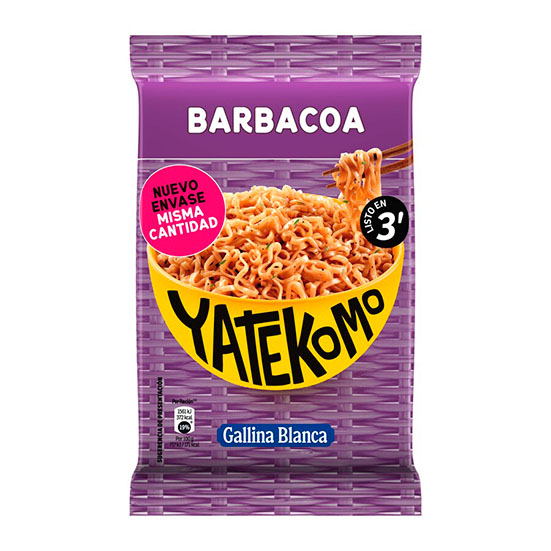 YATEKOMO BARBACOA BOLSA GALLINA BLANCA 82G