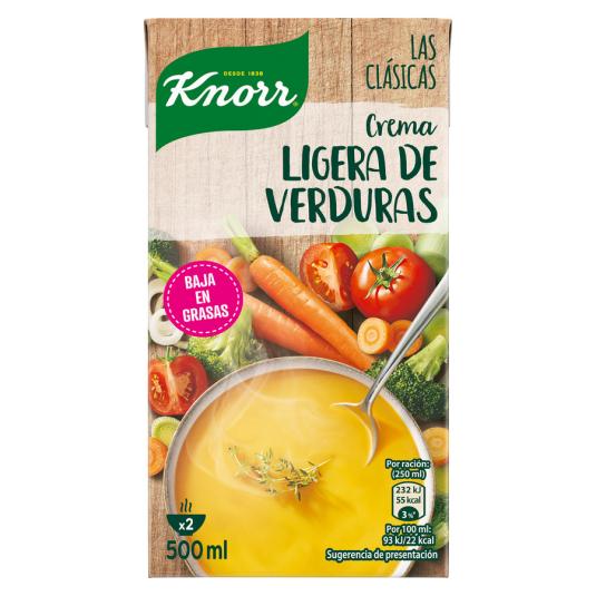 CREMA VERDURA LIGERA LAS CLASICAS KNORR 500ML