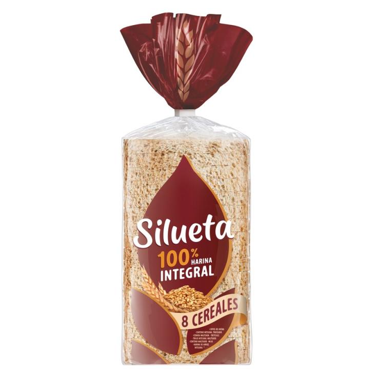 PAN DE MOLDE CEREALES S/CORTEZA SILUETA BIMBO 450G