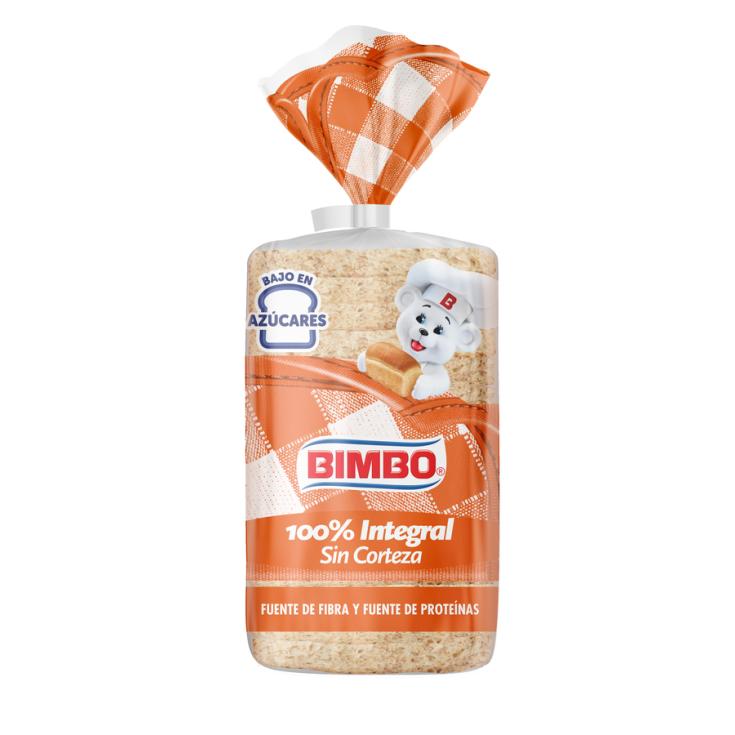 PAN DE MOLDE INTEGRAL S/CORTEZA SILUETA BIMBO 450G