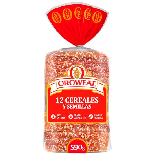 PAN DE MOLDE SEMILLAS/CEREALES OROWEAT 590G