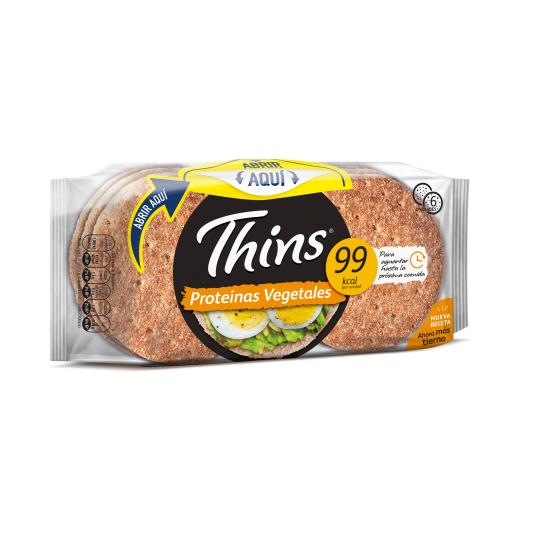 PANECILLO FINO PROTEINA VEGETAL THINS 310G