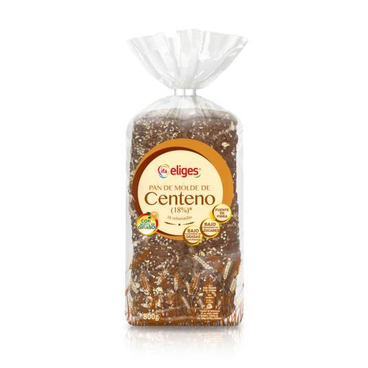 PAN DE MOLDE CENTENO IFA ELIGES 800G