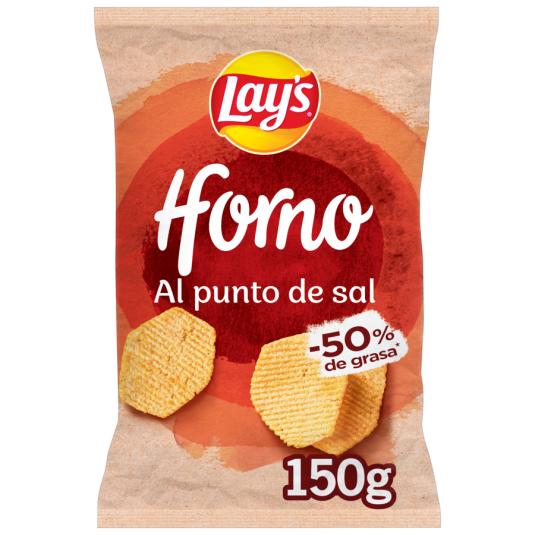 PATATAS FRITAS HORNO PUNTO DE SAL LAYS 150G