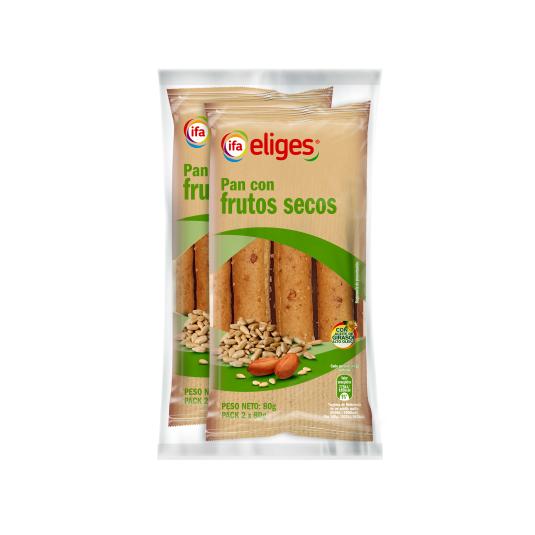 PAN FRUTOS SECOS IFA ELIGES 2X80G