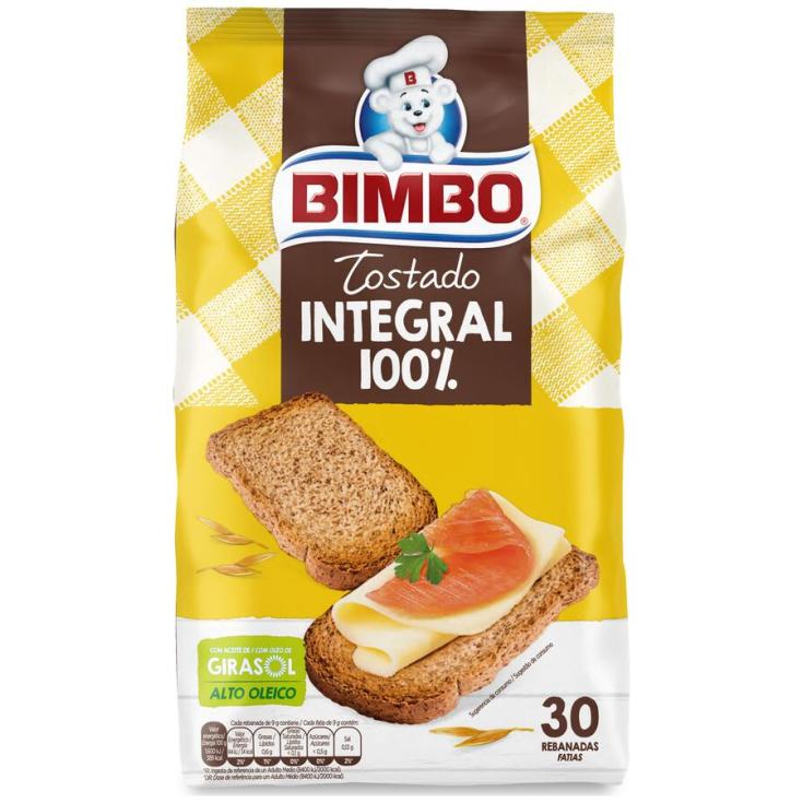 PAN TOSTADO INTEGRAL BIMBO P30 270G