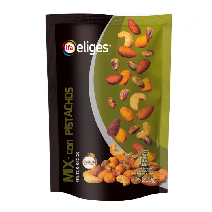 COCKTAIL FRUTOS SECOS C/PISTACHOS IFA ELIGES 200G
