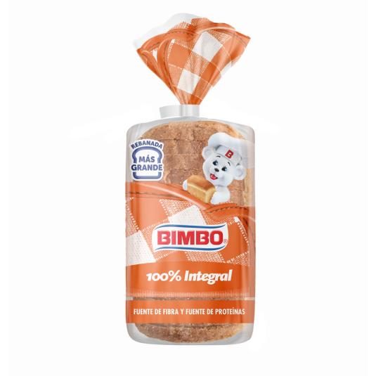 PAN DE MOLDE 100% INTEGRAL BIMBO 460G