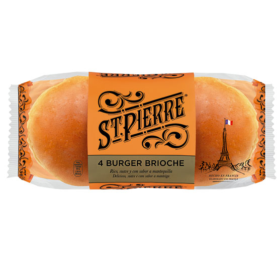 PAN HAMBURGUESA BRIOCHE ST PIERRE 250G