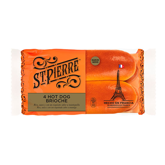 PAN PERRITO BRIOCHE ST PIERRE P4 180G