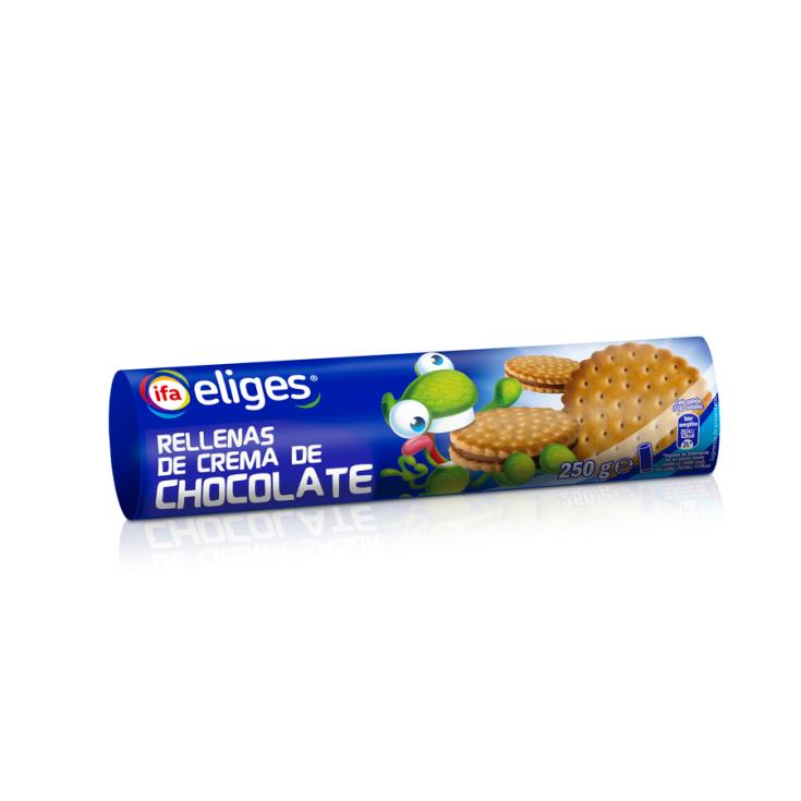 GALLETA RELLENA CHOCO IFA ELIGES 250G