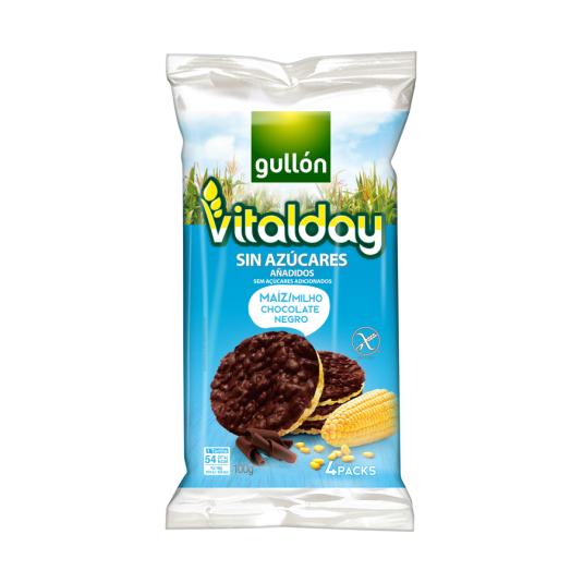 TORTITA MAIZ S/AZUCAR CHOCO VITALDAY GULLON 105G