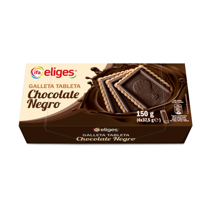 GALLETA TABLETA CHOCO NEGRO IFA ELIGES 150G