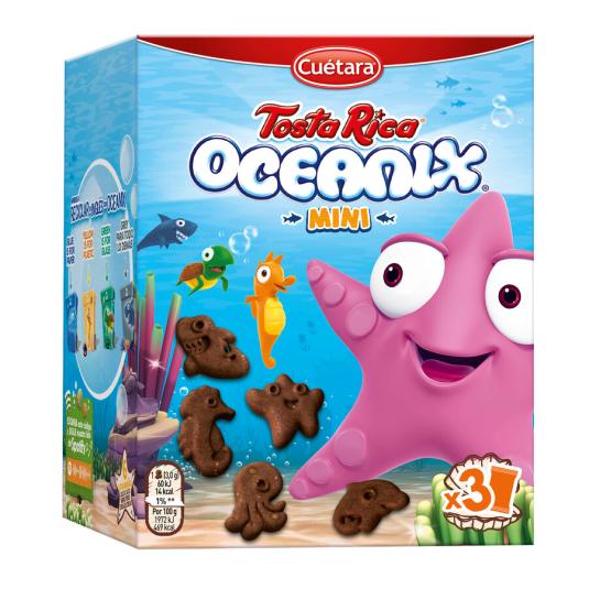 GALLETA TOSTADA TOSTARRICA OCEANIX MINI CUÉTARA 120G