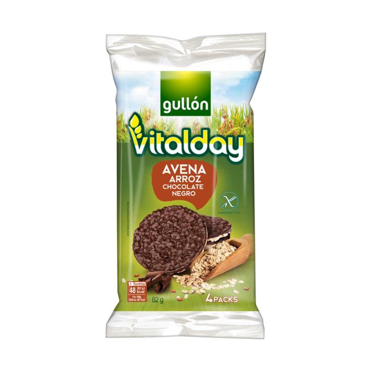 TORTITA  AVENA Y ARROZ CHOCO VITALDAY GULLON 82G