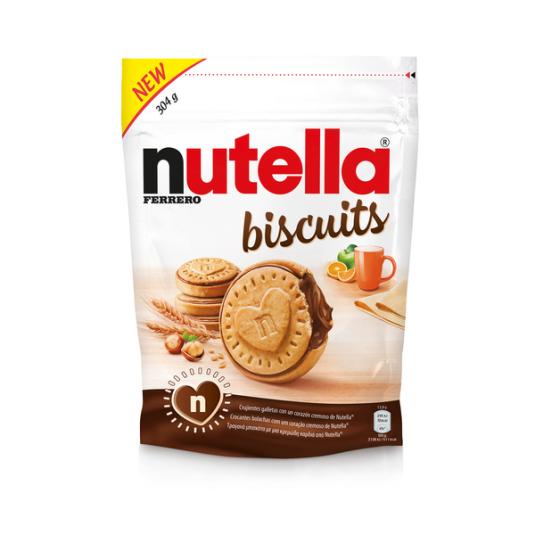 GALLETAS CREMA CACAO NUTELLA 304G