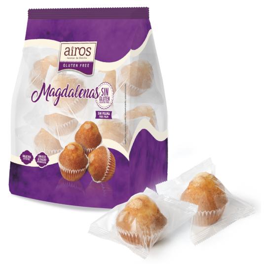 MAGDALENAS S/ GLUTEN AIROS 210G