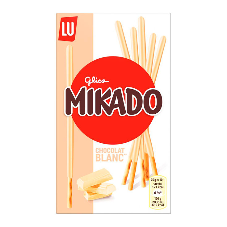 GALLETAS CHOCO BLANCO MIKADO LU 70G