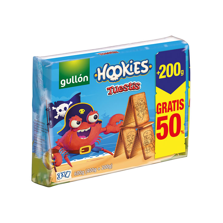 GALLETA HOOKIES TUESTIS GULLON 600G