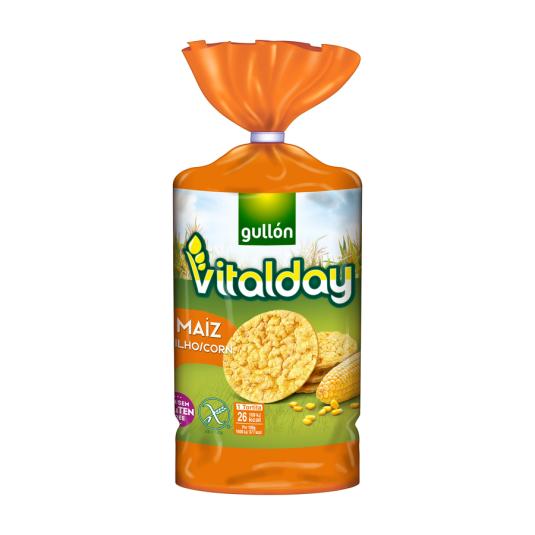 TORTITAS MAIZ VITALDAY GULLON 130G