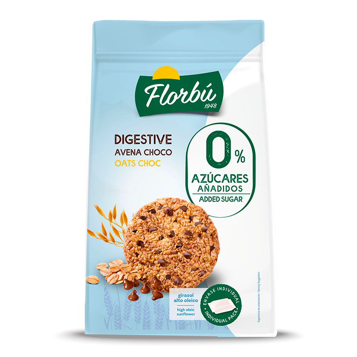 GALLETA C/AVENA Y PEPITAS CHOCO FLORBU 245G