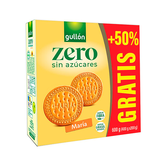 GALLETA MARÍA ZERO GULLÓN 400G+200G