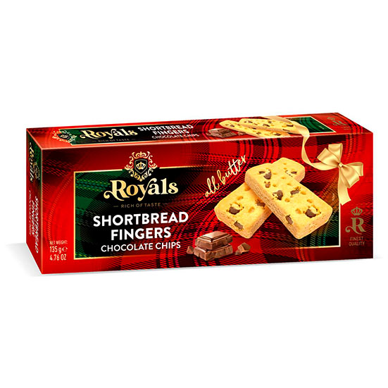 Galletas shortbread fingers choco Bergen 135g